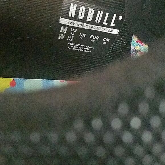 Nobull Outwork Trainer Black Wild Knit Runner Sneaker Men\'s SZ 12 main image 7